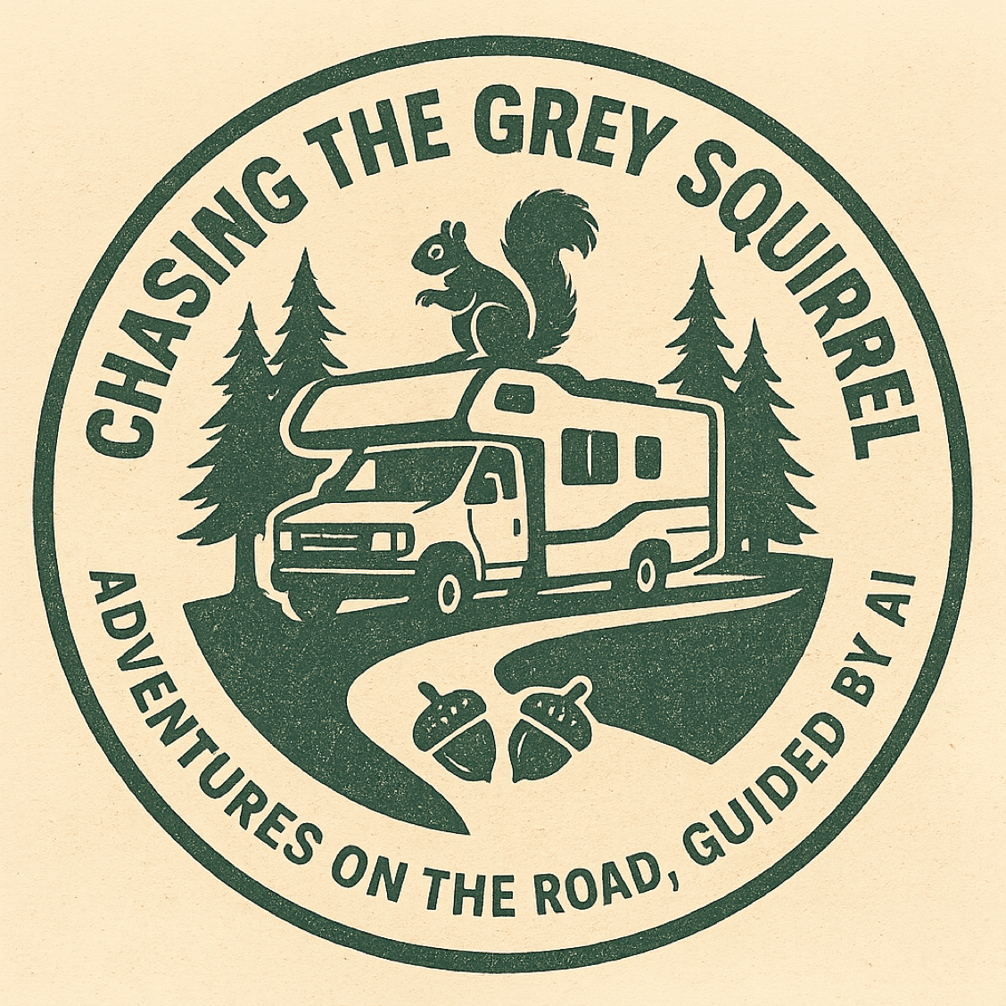 Chasing the Grey Squirrel, Adventures on the Road, Guided by AI.  Paul and Ann Tuennerman document their adventures in their RV.